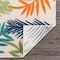 World Rug Gallery Palm Frond Indoor/Outdoor Runner Rug 2'x7' Multi Runner Rug 5550MULTI2X7 - alternate 4